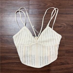 Zara Cream Knit Tank Top
